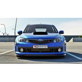 Накладка сплиттер на передний бампер на Subaru Impeza III WRX STI